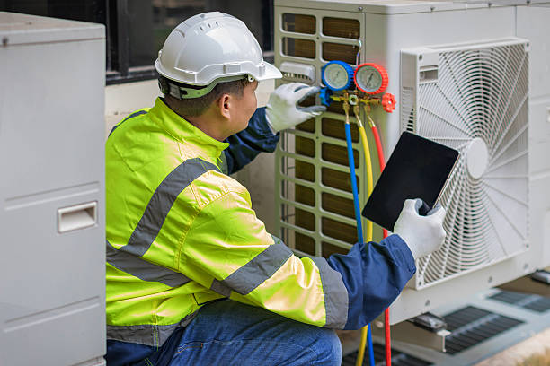 Professional Ductwork Repair technician working in Coupland, TX